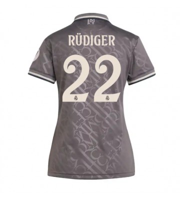 Real Madrid Antonio Rudiger #22 Replika Tredjetrøje Dame 2024-25 Kortærmet